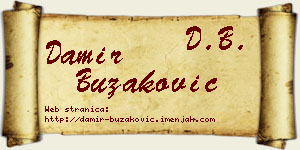Damir Buzaković vizit kartica